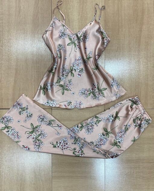 Ensemble 4 Pcs "Saumon" En Satin – Image 3