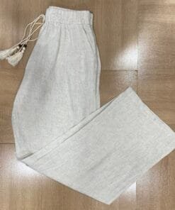 Pantalon En laine "Beige "