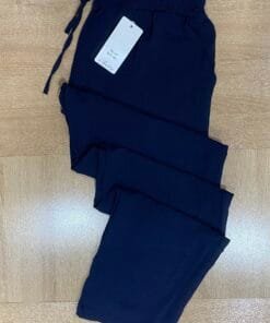 Pantalon froissé " Bleu-nuit "