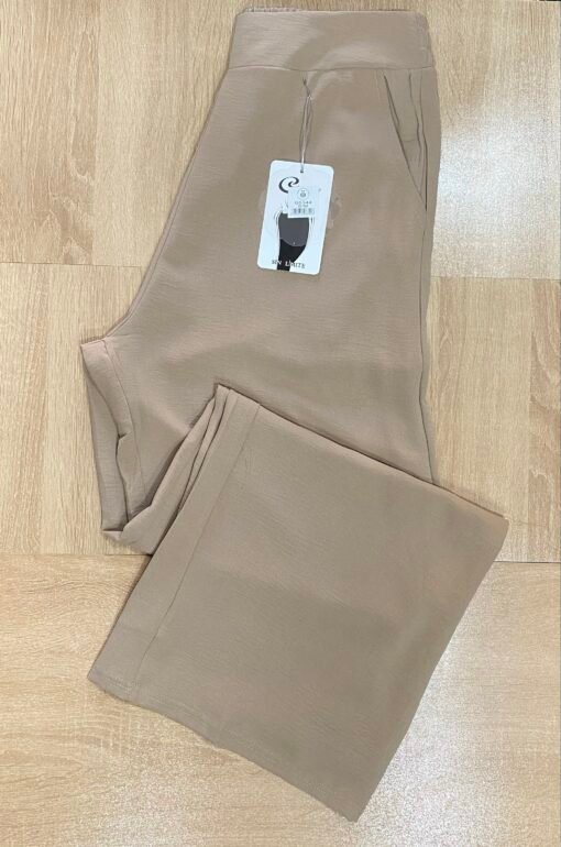 Pantalon carré froissé " Marron "