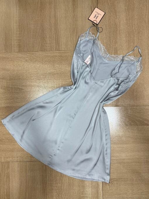 Ensemble Nuisette Peignoir - Gris - – Image 4