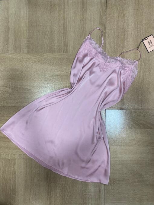 Ensemble Nuisette Peignoir - Rose - – Image 3