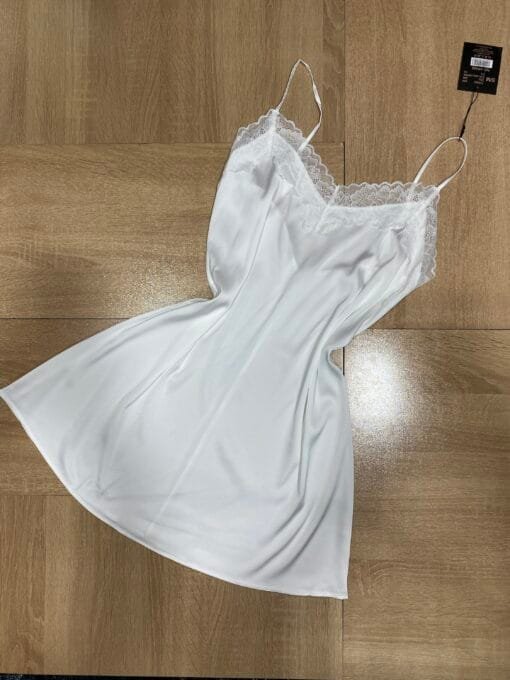 Ensemble Nuisette Peignoir - Blanc - – Image 3