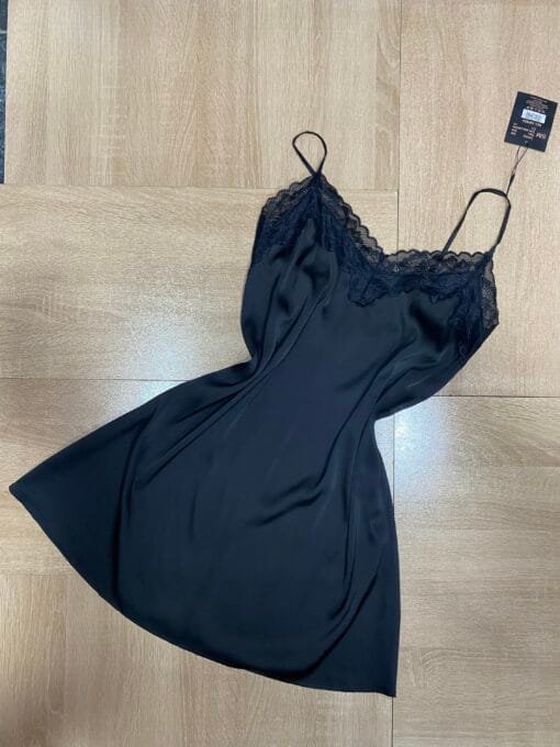 Ensemble Nuisette Peignoir - Noir - – Image 3
