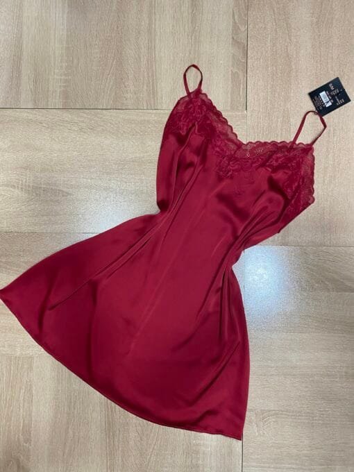 Ensemble Nuisette Peignoir - Rouge - – Image 3