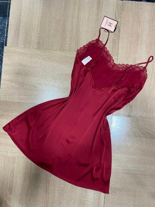 Ensemble Nuisette Peignoir - Rouge - – Image 4