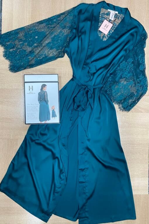 Ensemble Nuisette Peignoir - Vert - Long – Image 2
