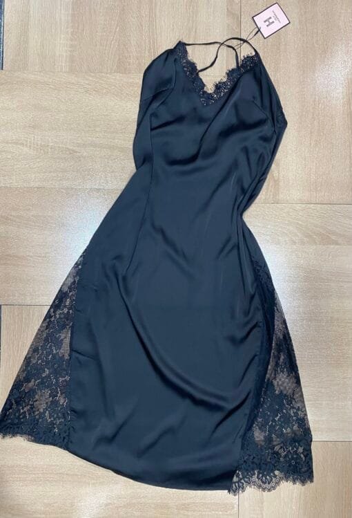 Ensemble Nuisette Peignoir - Noir - Long – Image 3
