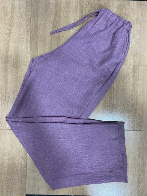 Pantalon En laine " Mauve "