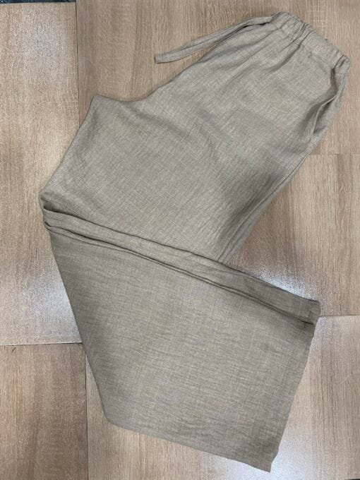 Pantalon En laine " Beige Foncé "