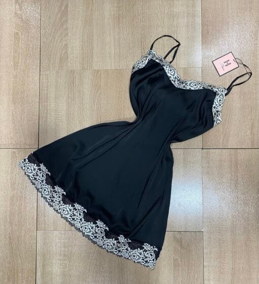 Nuisette Peignoir * Noir * – Image 2