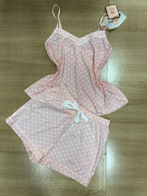 Bustier Short En Cotton °Rose coeur °