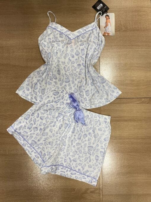 Bustier Short En Cotton °Leopard Bleu °
