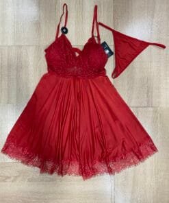 Nuisette- Bas string ' Rouge '