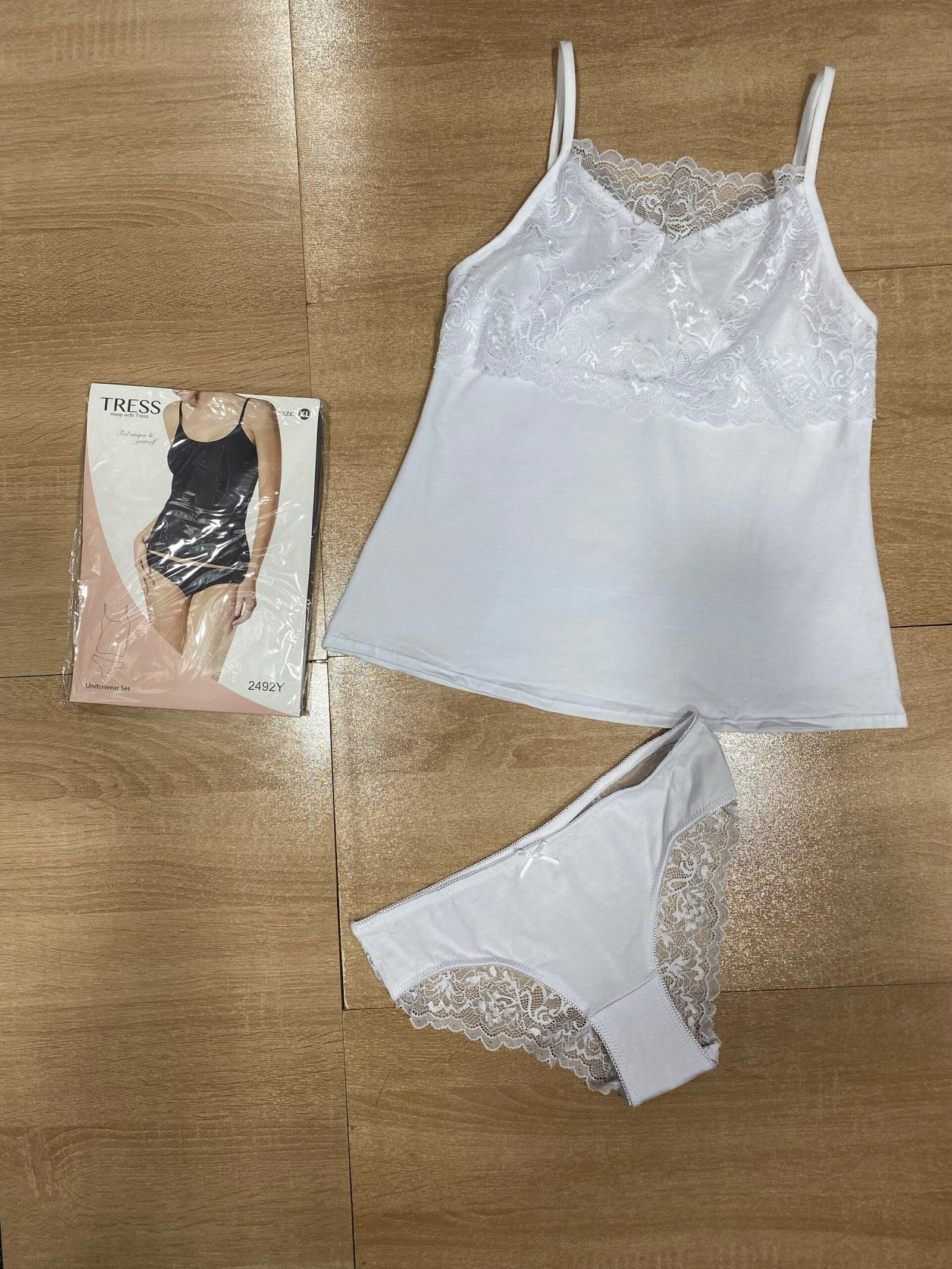 Bustier Culotte ' Blanc ' détail dentelle