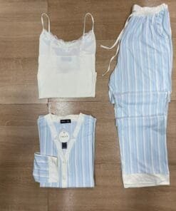 Pyjama 3 pièces ' Bleu ' en cotton