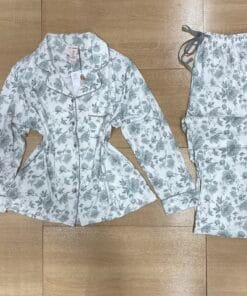 Pyjama Boutonnée ' Vert ' en cotton