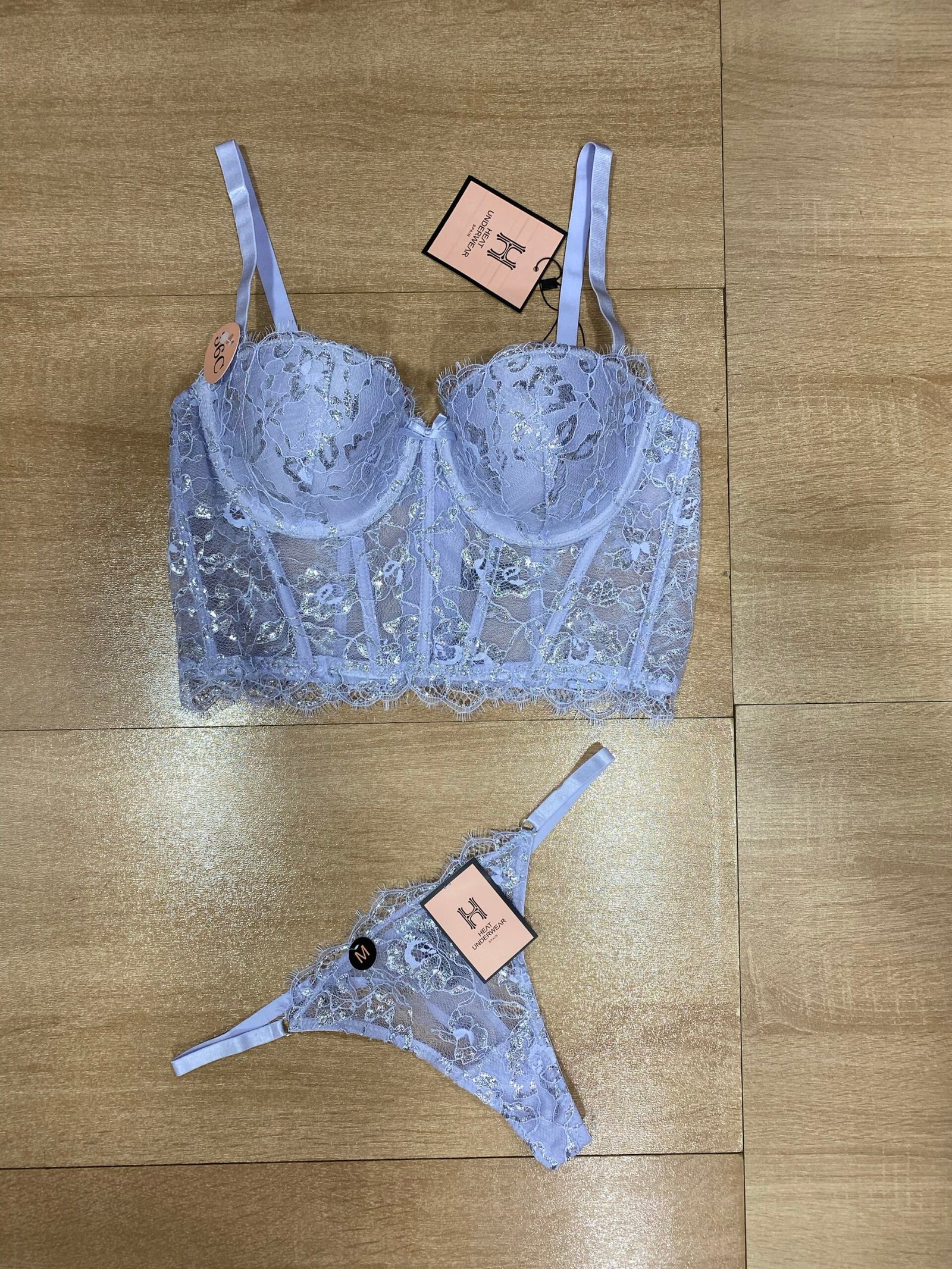 Ensemble Corset-String " Mauve "