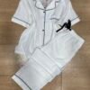 pyjama demi manche ' Blanc ' Boutonnée