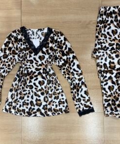 Pyjama Manche Longue ' Marron ' motif tigré