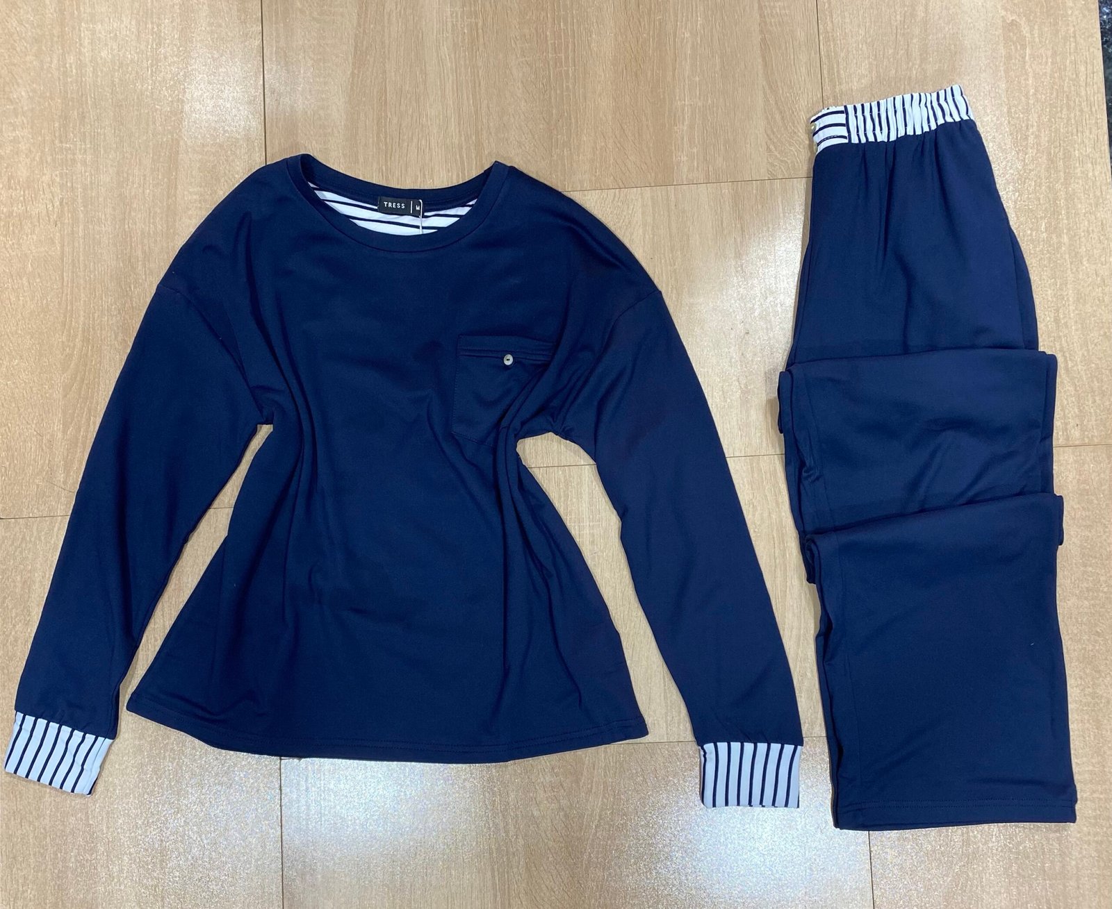 Pyjama manche longue ' Bleu Marine '