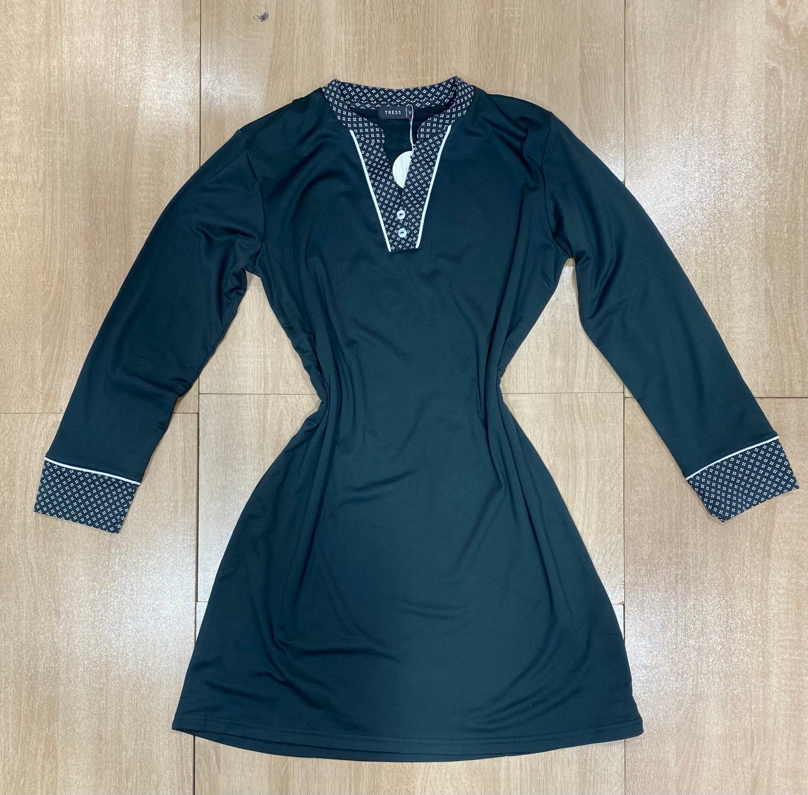 Chemise de nuit manche longue ‘ Gris foncé‘