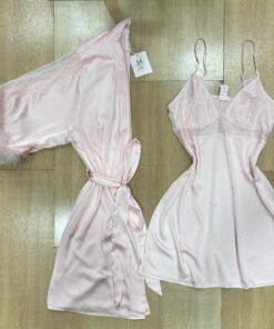 Ensemble Nuisette Peignoir ' Rose '