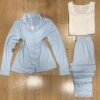 Pyjama 3 pièces en cotton ' Bleu '
