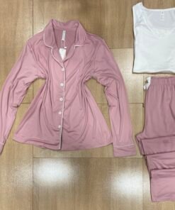Pyjama 3 pièces en cotton ' Rose '
