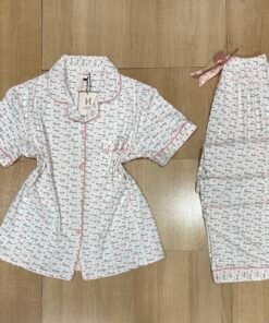 Pyjama Boutonnée ' Love ' Demi-manche