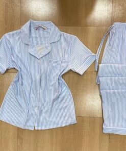 Pyjama Demi manche ' Bleu a rayure  Victories '