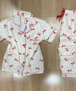 Pyjama Demi manche ' Blanche Nœud '