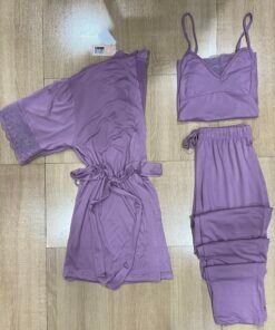 Pyjama 3 pièces ' Mauve '