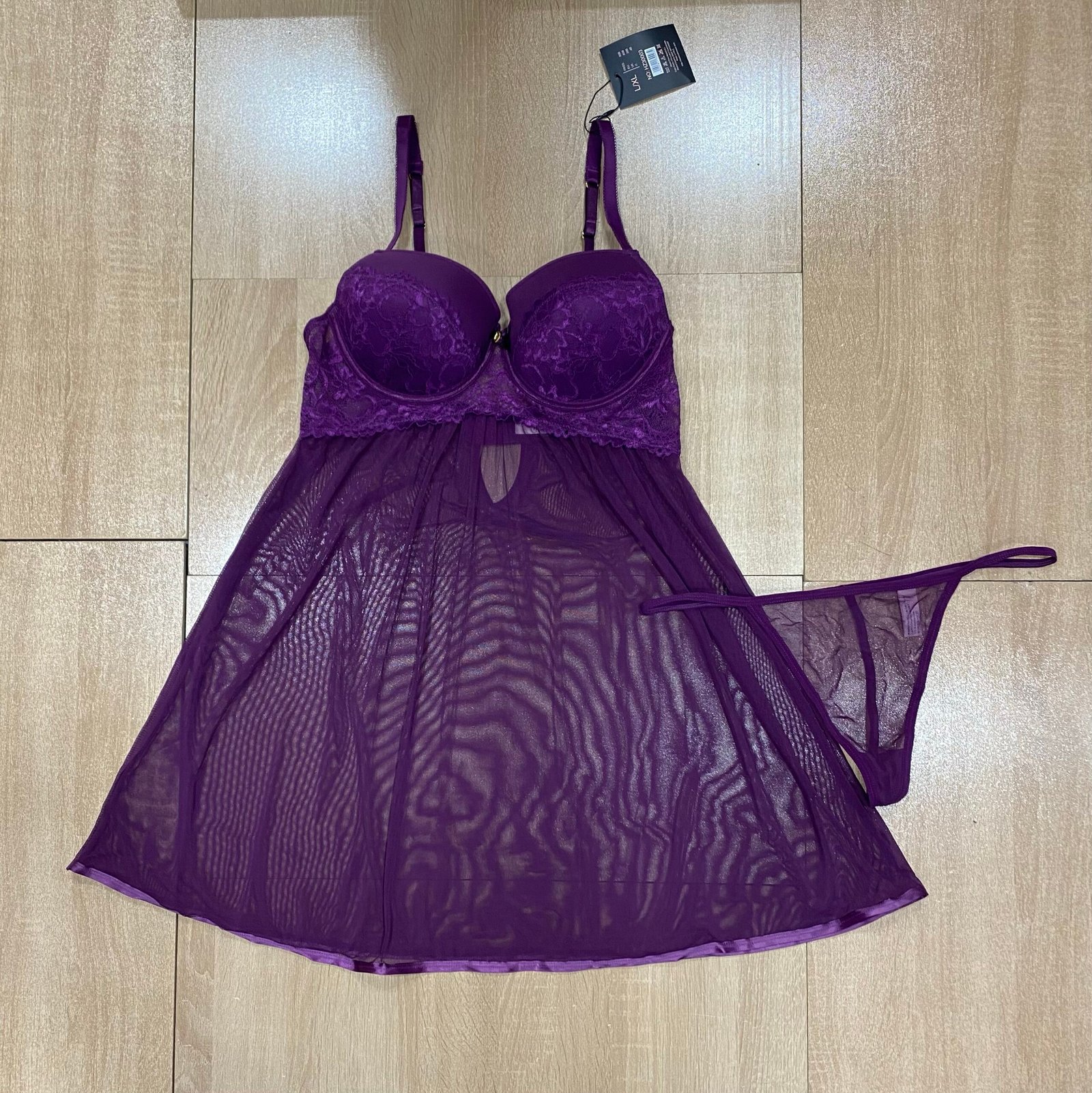 Nuisette + Bas H ' Violet '