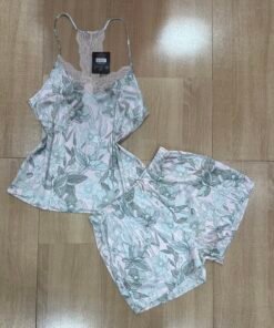 Short Bustier  " Rose a fleurs "