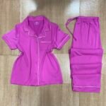 Pyjama Boutonnee " Fushia " demi manche