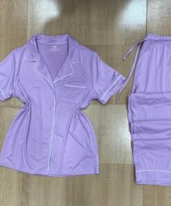 Pyjama Boutonnee " Lilac " demi manche