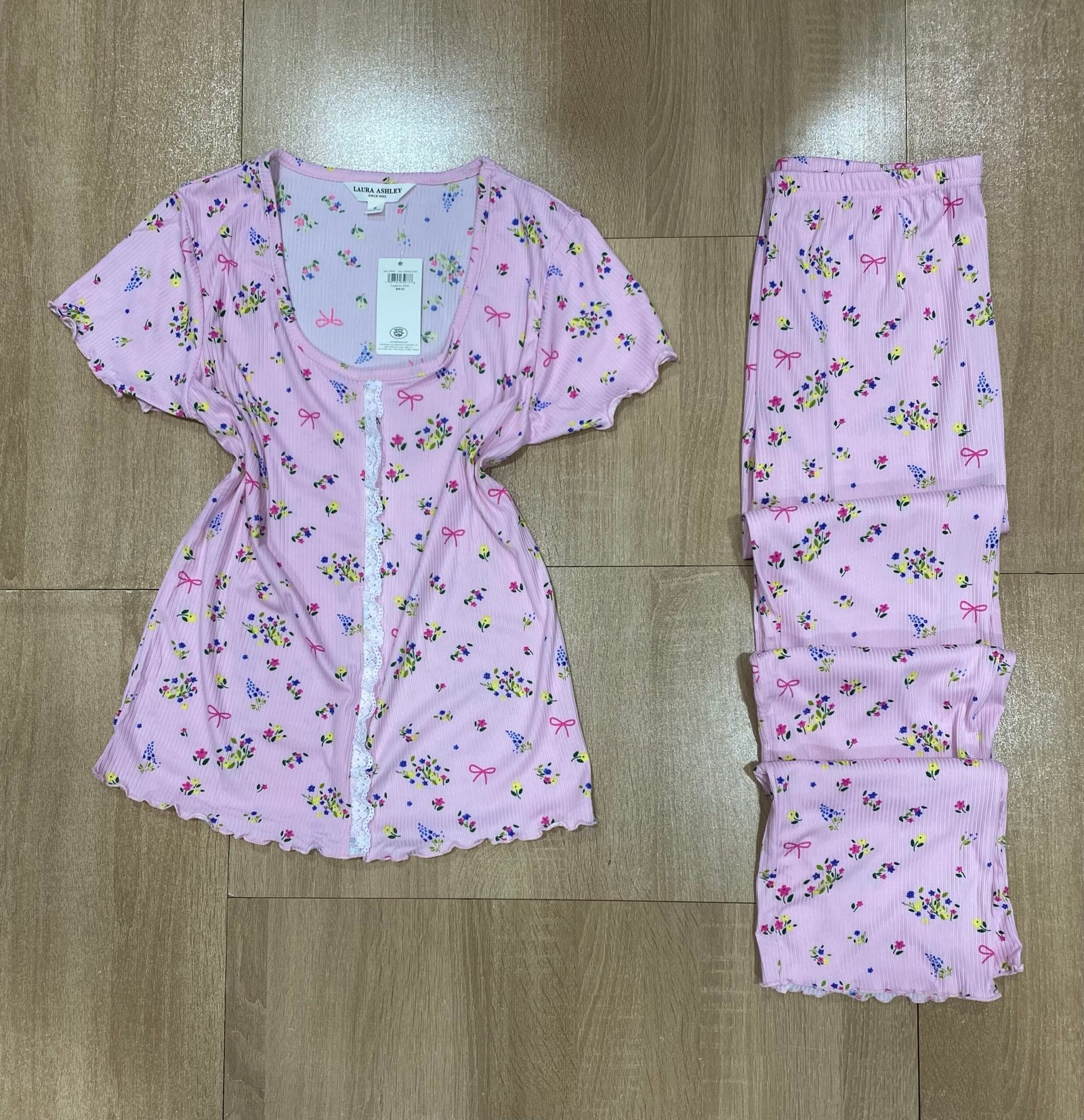 Pyjama Demi-manche ' Rose fleuri '