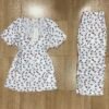 Pyjama Demi-manche ' Blanc Hello ketty '