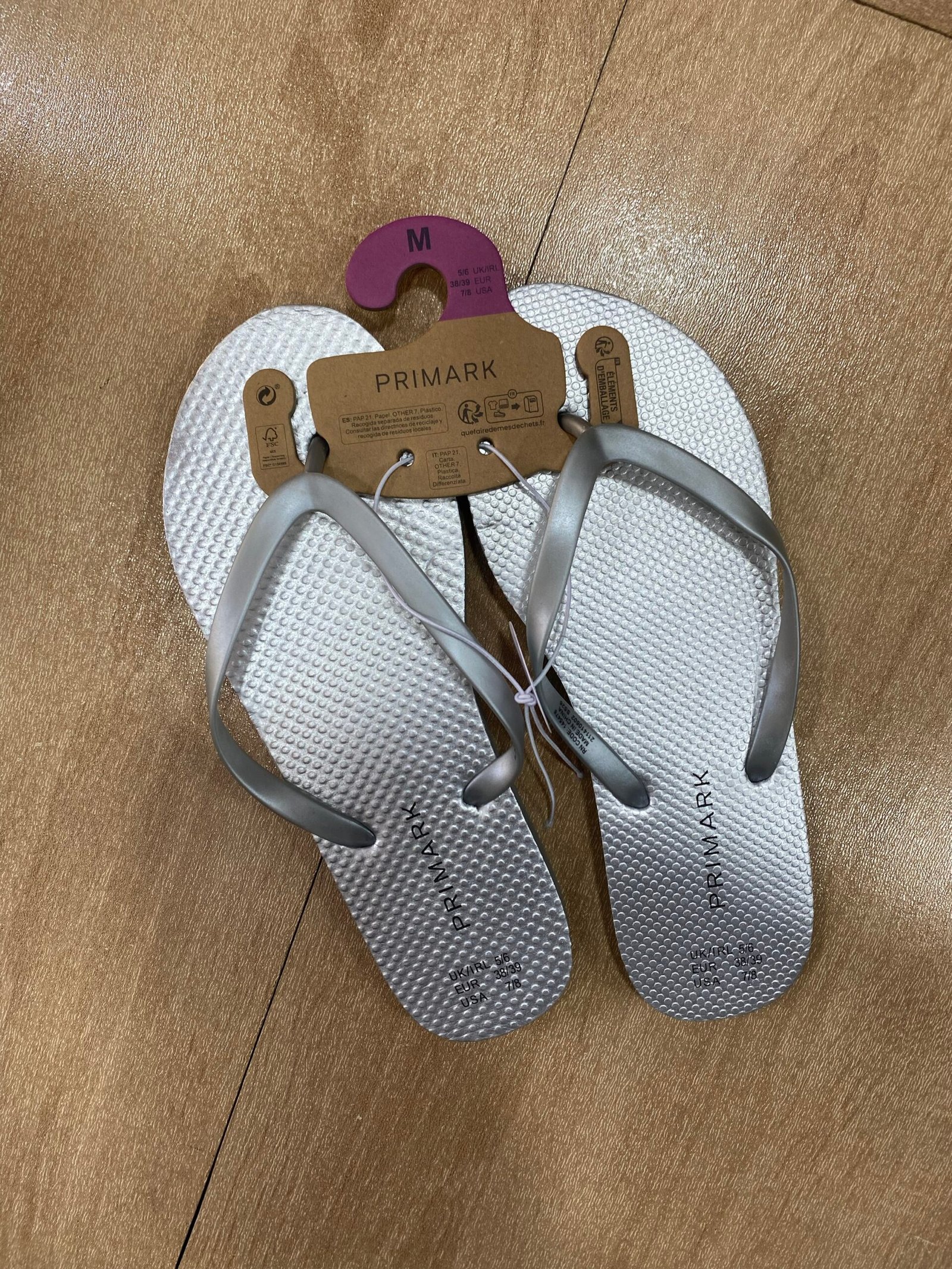 Tongs primark ´ Silver ´