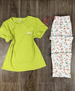 Pyjama Demi manche " Vert pistache "