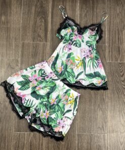 Short Bustier " Vert " En Satin