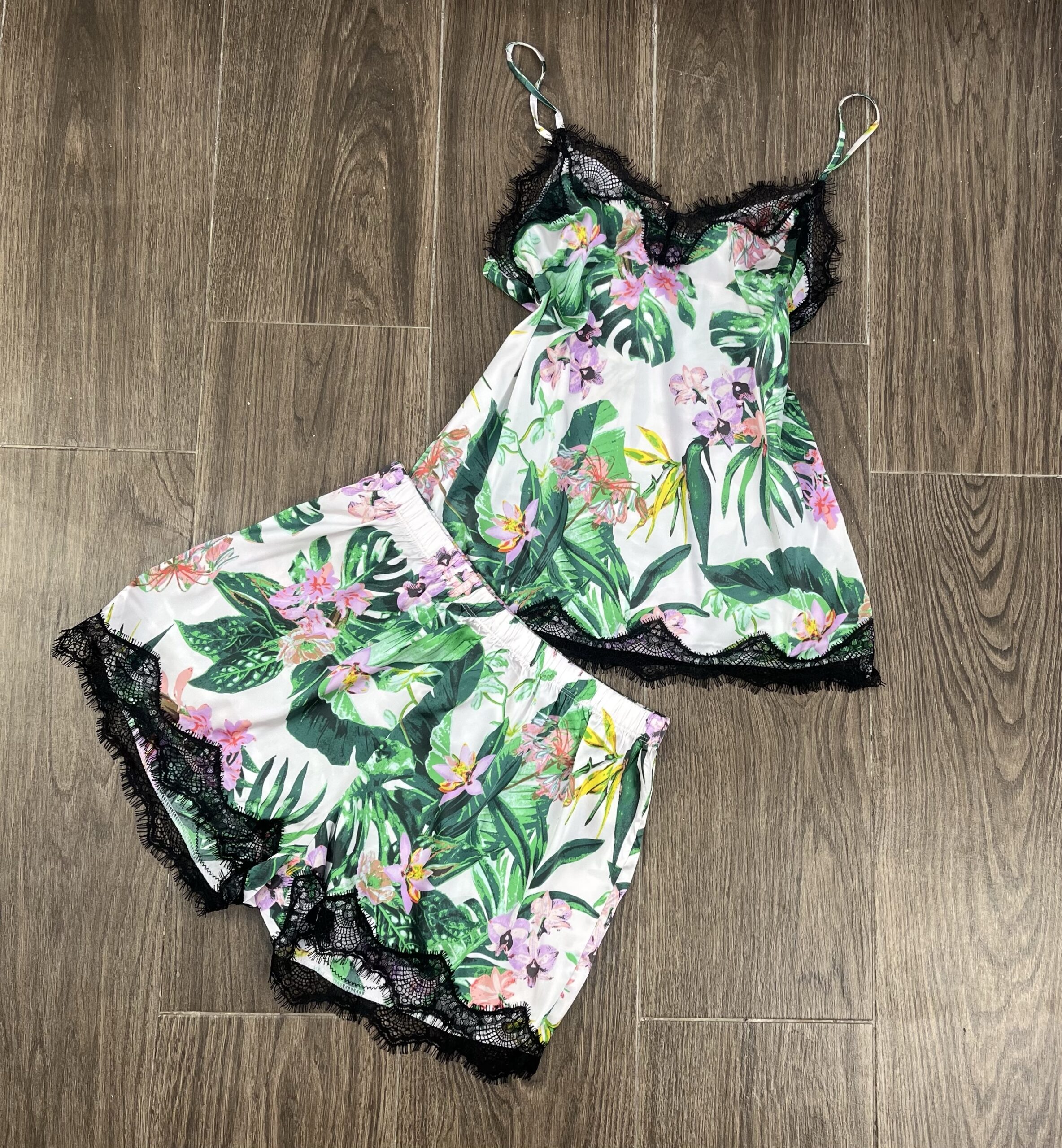 Short Bustier " Vert " En Satin