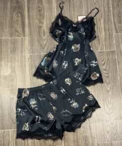 Short Bustier " Noir " En Satin