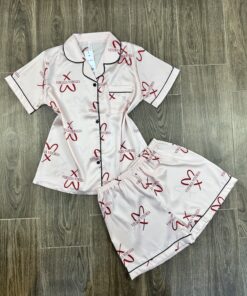 Pyjama Short Boutonnée " Rose "