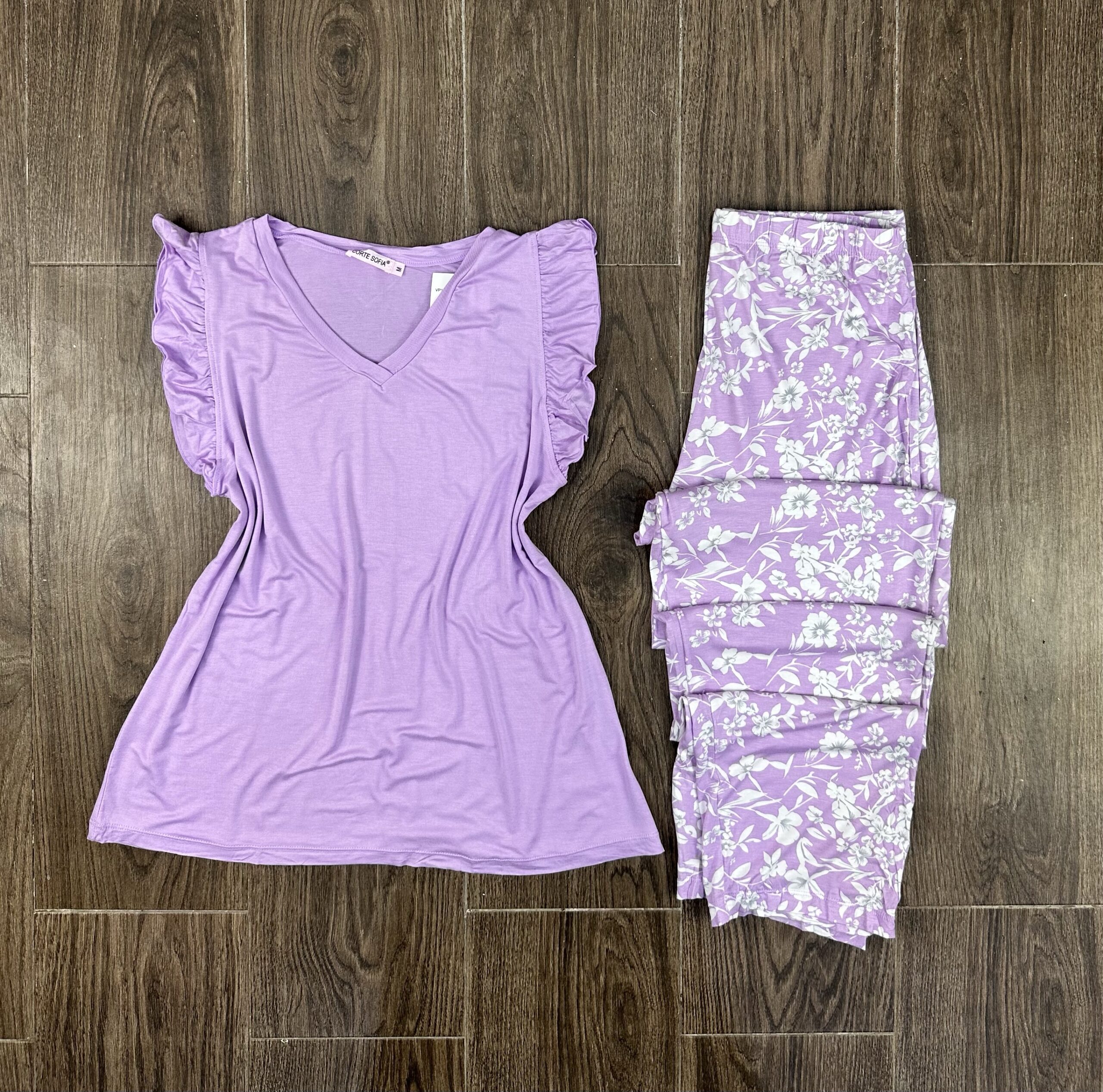 Pyjama demi manche " Mauve "