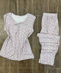 Pyjama demi manche " Mauve "