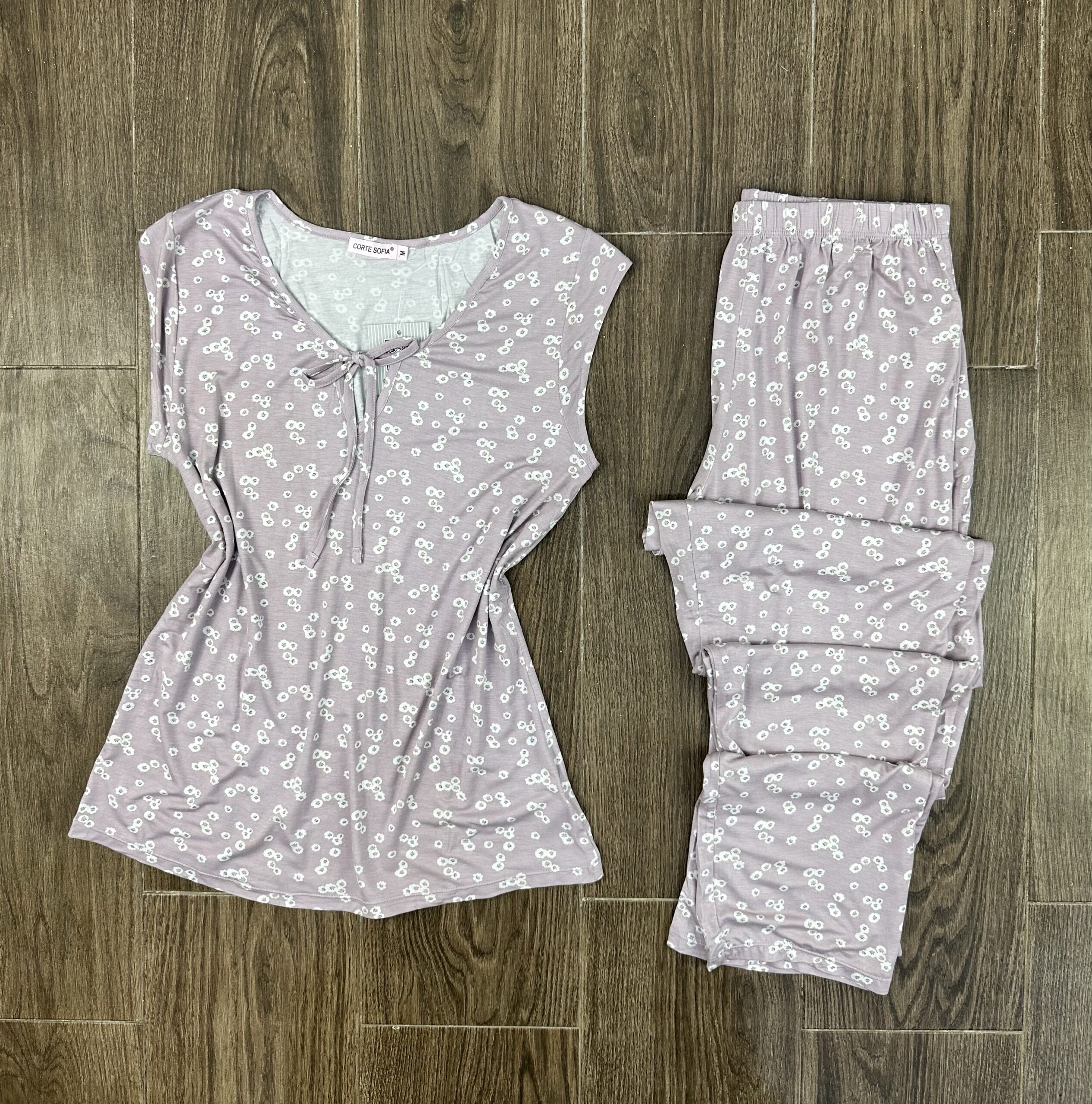 Pyjama demi manche " Mauve "
