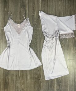 Nuisette Peignoir " Bois De Rose "