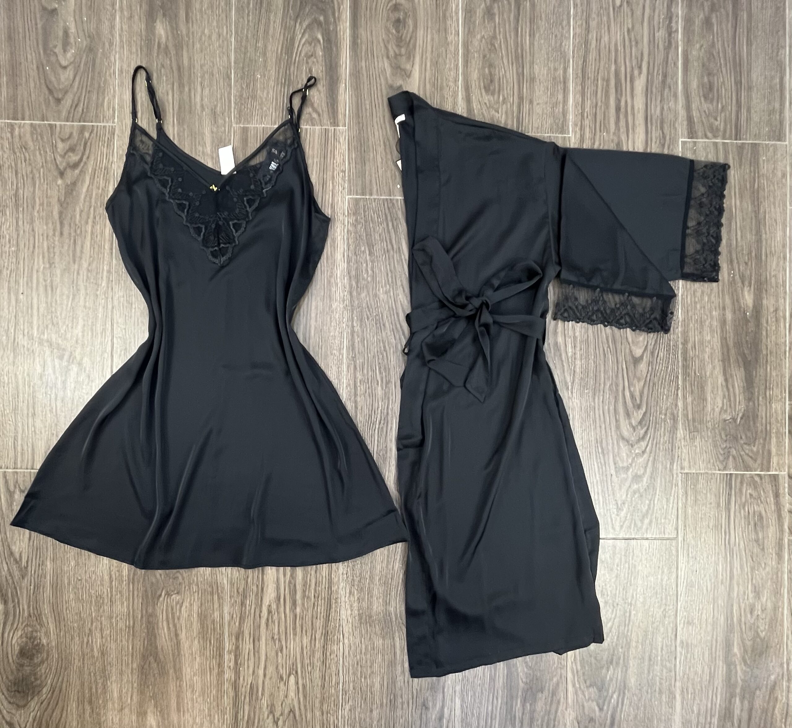 Nuisette Peignoir " Noir "